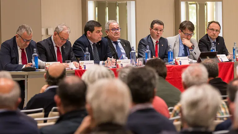 Osasuna celebra una asamblea extraordinaria de socios compromisarios para autorizar o no la convocatoria de elecciones (08). IÑIGO ALZUGARAY