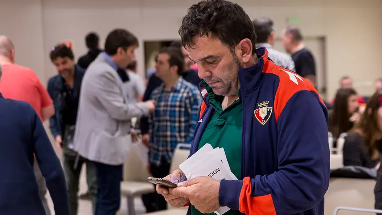 Osasuna celebra una asamblea extraordinaria de socios compromisarios para autorizar o no la convocatoria de elecciones (46). IÑIGO ALZUGARAY