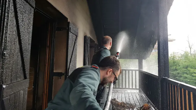 Incendio en Lekumberri.