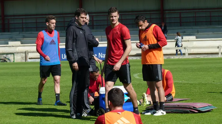 Entrenamiento de Osasuna en Tajonar.