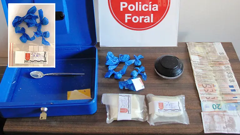 Material y droga incautado a la vecina de Milagro detenida por traficar desde su casa, donde vivía con su hijo menor
