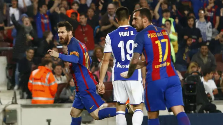 Partido Barcelona - Real Sociedad. Lfp.