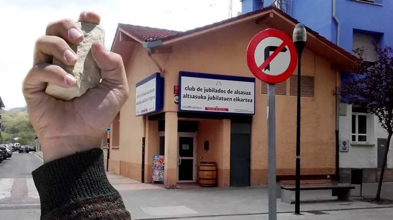 Club de jubilados de Alsasua donde tuvo lugar la pelea. POLICÍA FORAL (2)