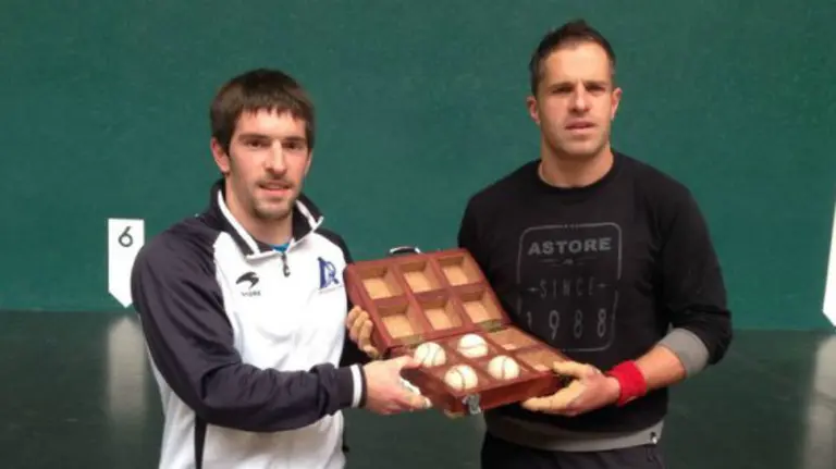 Mendizabal y Olaizola en el Labrit. Foto Asegarce.