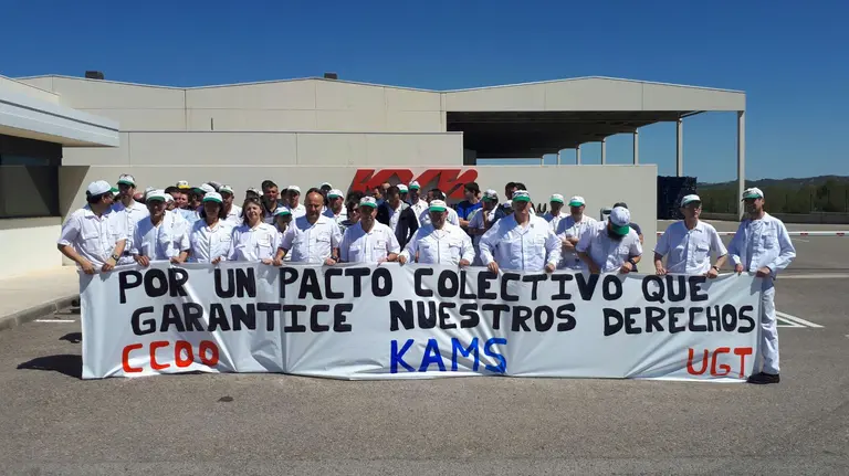 Huelga en KAMS de Los Arcos.