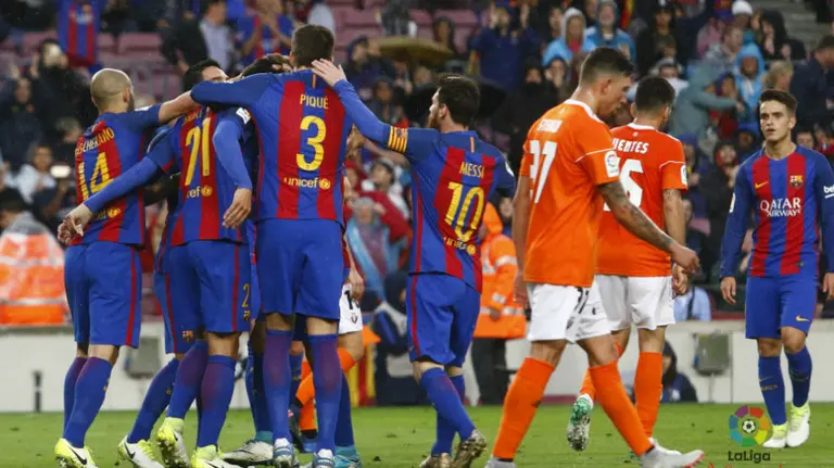 Partido Barcelona - Osasuna. LFP.