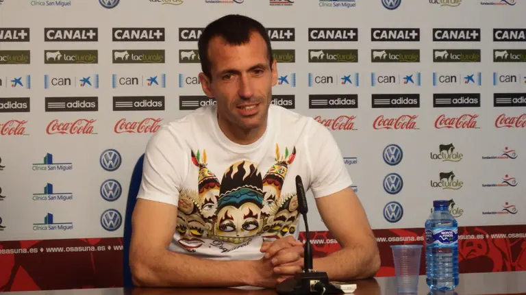 Patxi Puñal en El Sadar.