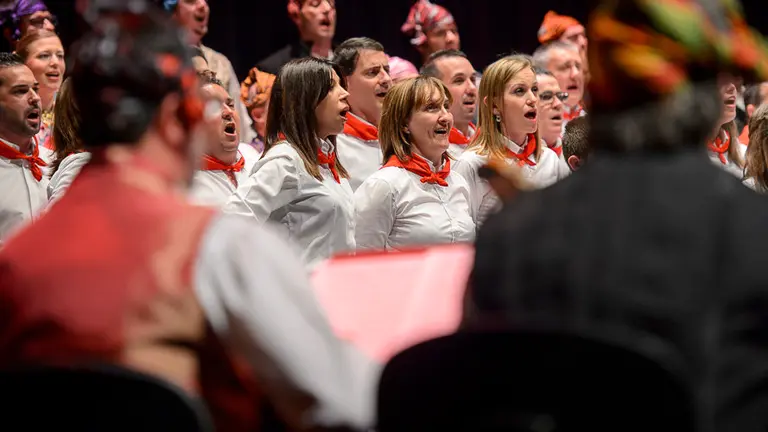 Homenaje a la jotera pamplonesa Pilarín Bueno en Baluarte. PABLO LASAOSA (11)