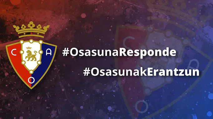 Imagen de la iniciativa Osasuna Responde.