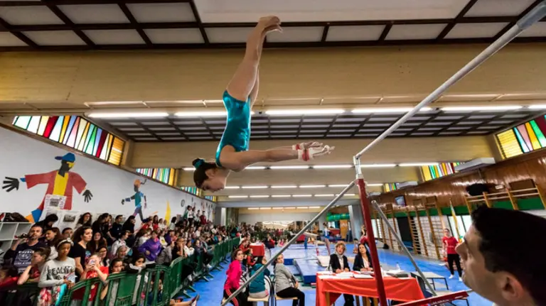 Torneo de gimnasia artística femenina en Amaya.