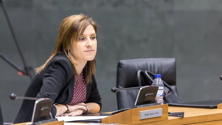 Pleno del Parlamento de Navarra. Nuria Medina (02). IÑIGO ALZUGARAY