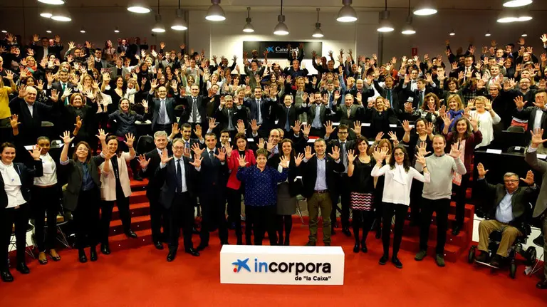 Acto conmemorativo de los 10 años de Incorpora celebrado el pasado mes de febrero. CEDIDA