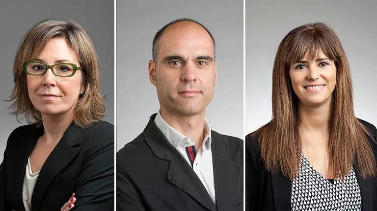 El equipo del gabinete de la presidenta del Gobierno de Navarra, Uxue Barkos.