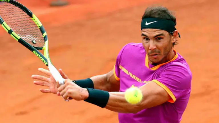 Rafa Nadal en acción. Efe.