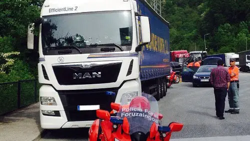 Camionero sextuplica la alcoholemia en Navarra