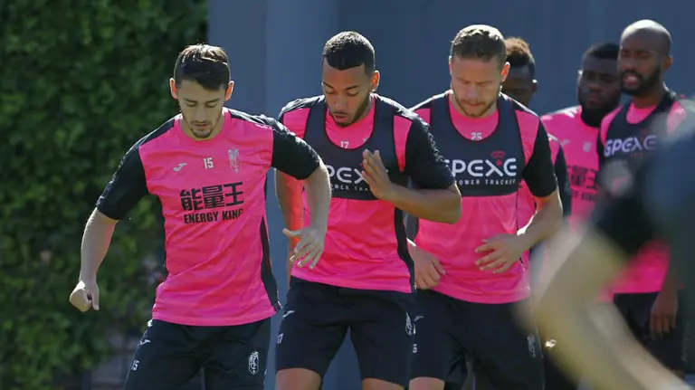 Entrenamiento del Granada CF. Twitter.