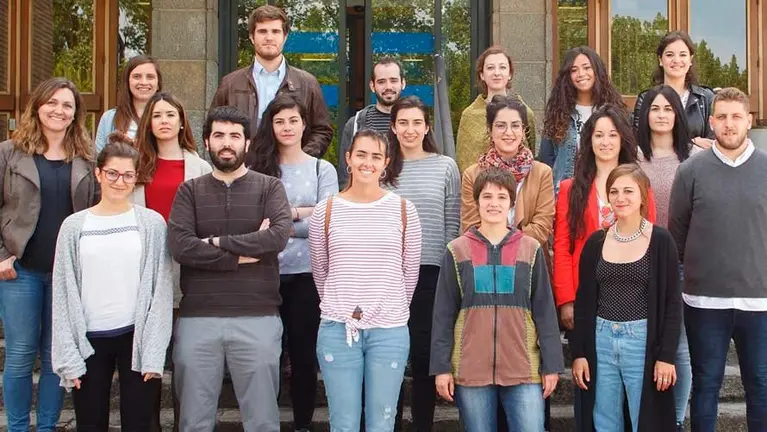 Estudiantes de la UPNA y UNAV que participan en el programa de Practicas Internacionales del Gobierno de Navarra. ARCHIVO