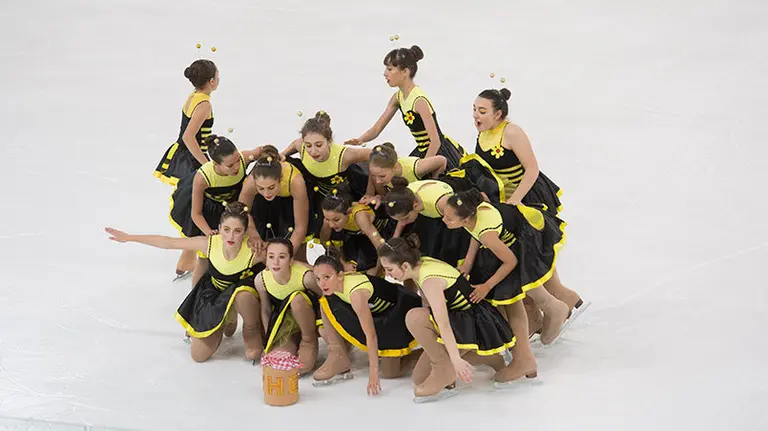 El club de hielo Huarte se ha proclamado campeón de ballet sobre hielo en la Copa de España