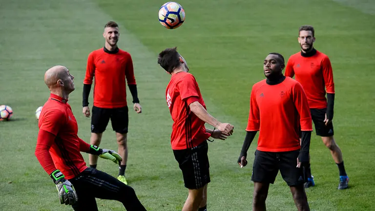 Último entrenamiento de Osasuna antes del fin de temporada. PABLO LASAOSA 01