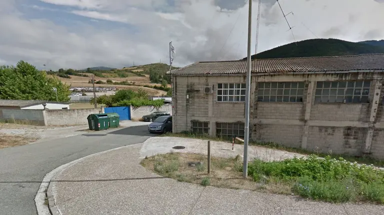 Imagen del polígono industrial de Arre en el que explotó el tanque de gasolina de un coche dejando herido muy grave a un vecino de Barañáin