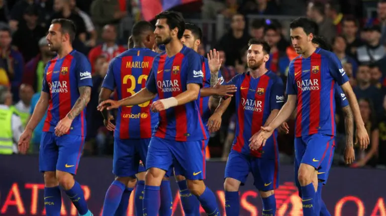 Partido Barcelona - Eibar en el Camp Nou.