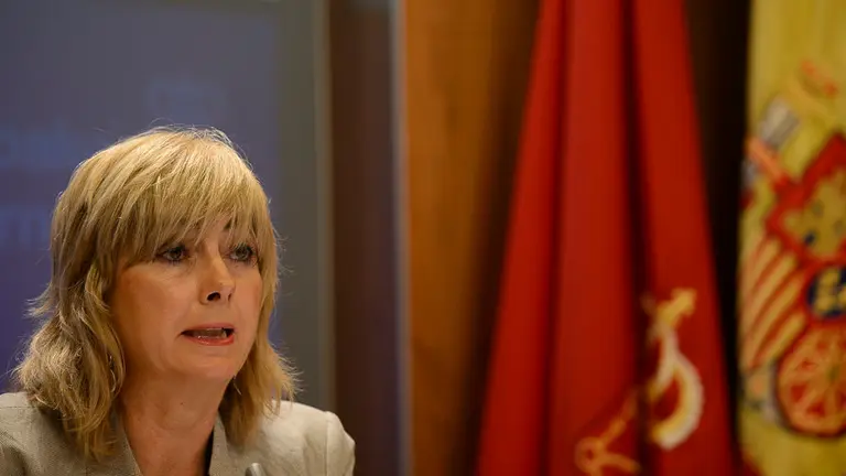 Ana Ollo en rueda de prensa. PABLO LASAOSA 03