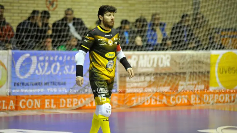 Juan Bosco Molina en el pabellón Ciudad de Tudela. Twitter. Ribera Navarra.