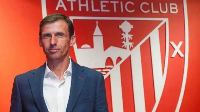 José Ángel Ziganda ya dirige al Athletic. Foto web Athletic Club.