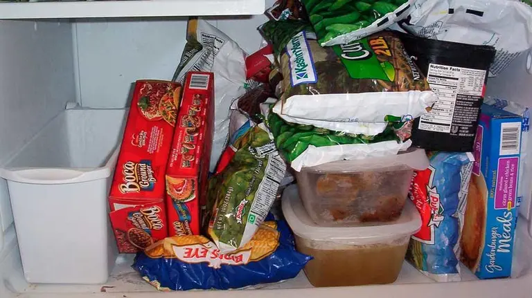 Un congelador concomida en una imagen de archivo. ARCHIVO