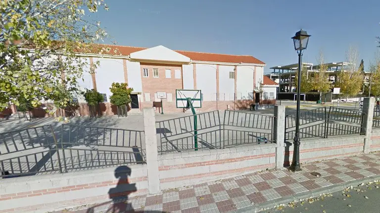 Patio del colegio donde tuvo lugar la agresión