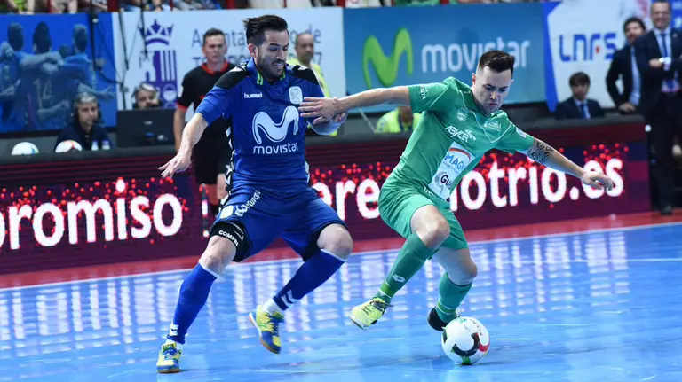 Dani Saldise en acción ante el Inter Movistar. Twitter Inter.