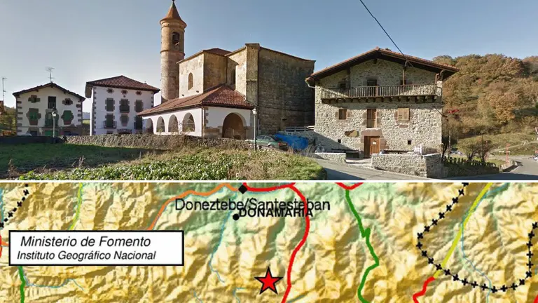 El Instituo Geográfico Nacional ha registrado un terremoto de 3 grados en la localidad navarra de Donamaría. NAVARRA.COM
