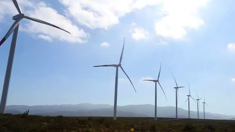 Un parque eólico de Acciona.