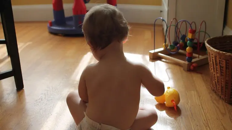 Un bebé en una imagen de archivo