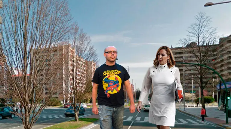 El concejal Cuenca y la parlamentaria del PPN, Ana Beltrán.