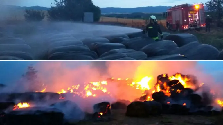 Incendio de una vaquería en Puente la Reina BOMBEROS DE NAVARRA 3