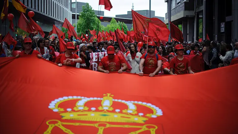 Manifestación en Pamplona en defensa de la bandera de Navarra. MIGUEL OSÉS_10 (1)