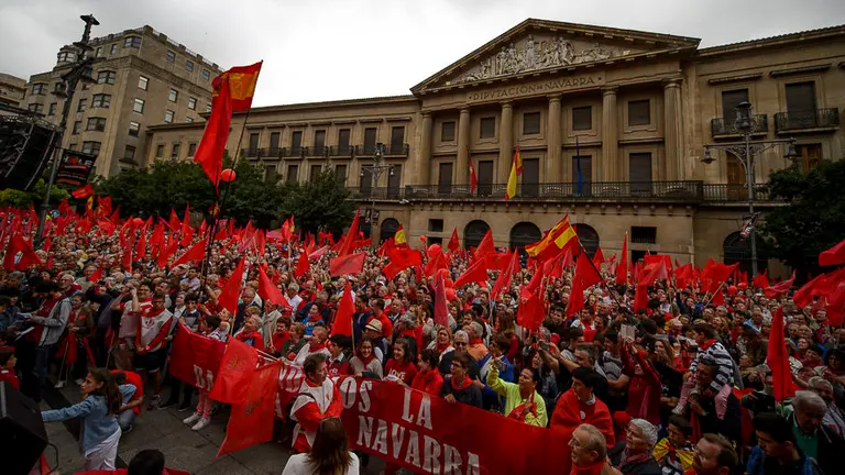 Manifestación en defensa de la bandera de Navarra. PABLO LASAOSA 51
