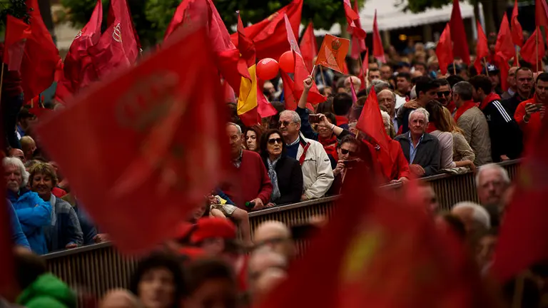 Manifestación en defensa de la bandera de Navarra. PABLO LASAOSA 53