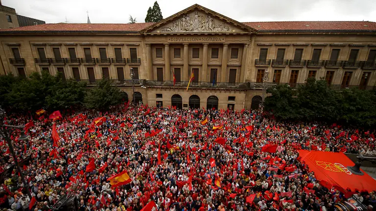 Manifestación en defensa de la bandera de Navarra. PABLO LASAOSA 56
