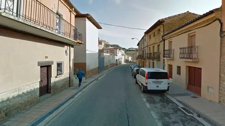 Una de las calles principales de San Martín de Unx. ARCHIVO