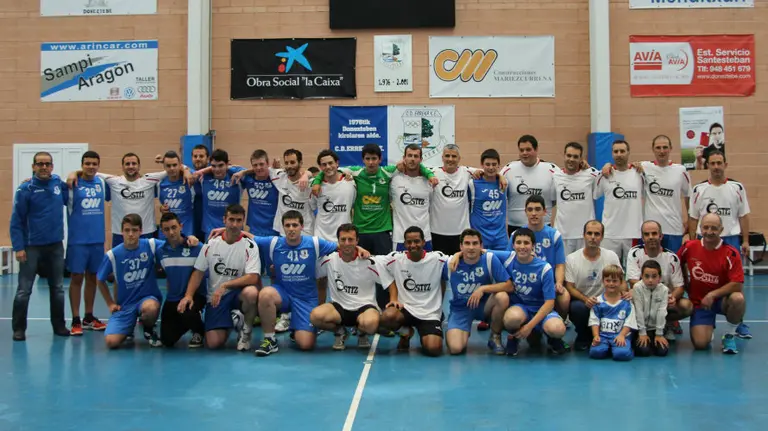 Partido de balonmano del CD Erreka.