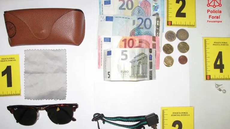 Algunos de los objetos que robó la vecina de Estella