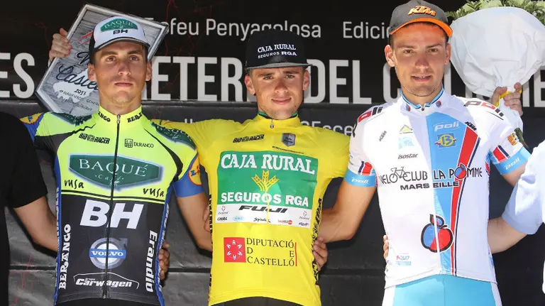 Pódium de la Volta a Castellón.