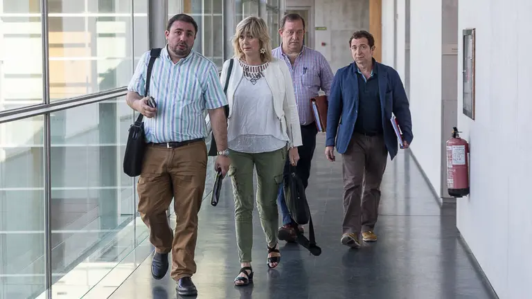 Comparecencia de Ana Ollo, consejera de Relaciones Ciudadanas e Institucionales para informar del decreto de criterios de uso de denominaciones bilingües para las localidades navarras (05). IÑIGO ALZUGARAY