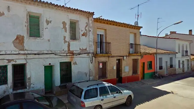 Zona de Castejón donde se ubican las casa incendiadas. ARCHIVO