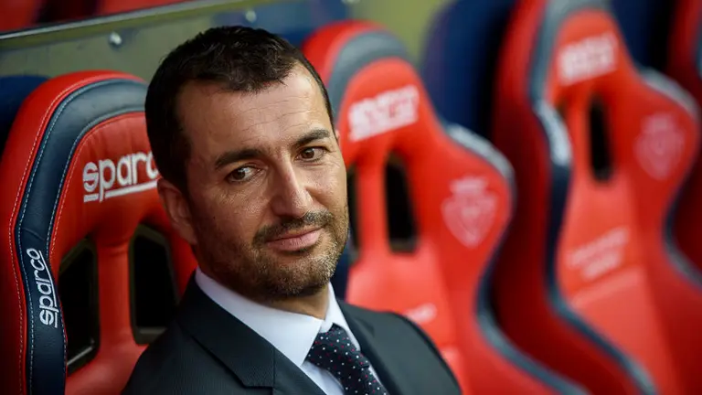 Presentación nuevo entrenador de Osasuna Diego Martínez en El Sadar. PABLO LASAOSA 09