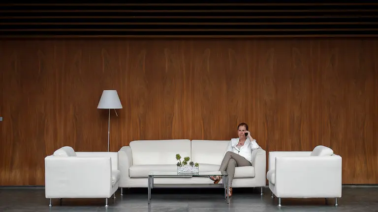 Uxue Barkos, presidenta del Gobierno de Navarra. PABLO LASAOSA