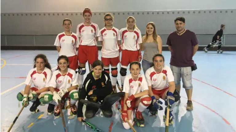 Selección navarra femenina de hockey sobre patines.