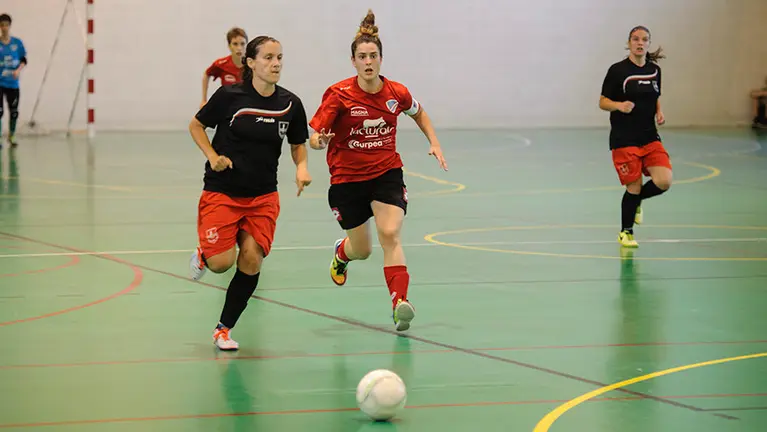 Partido de la fase de ascenso a 1ª División Femenina de fútbol sala, disputado entre el  Lacturale Orvina ante el Cádiz FSF. MIGUEL OSÉS_20